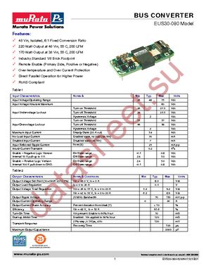 EUS30-080-NHCC datasheet  